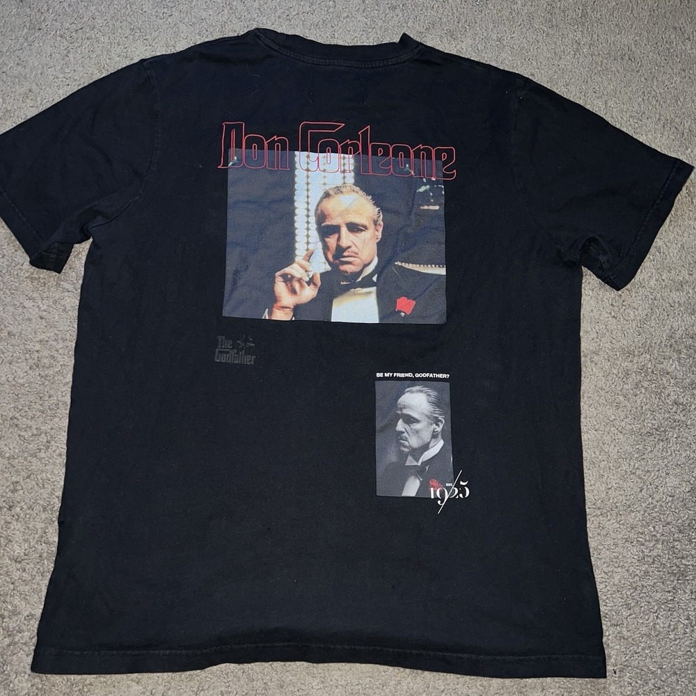 Shoe Palace x the Godfather Don Carleone black tee Men's Black T-shirt Large